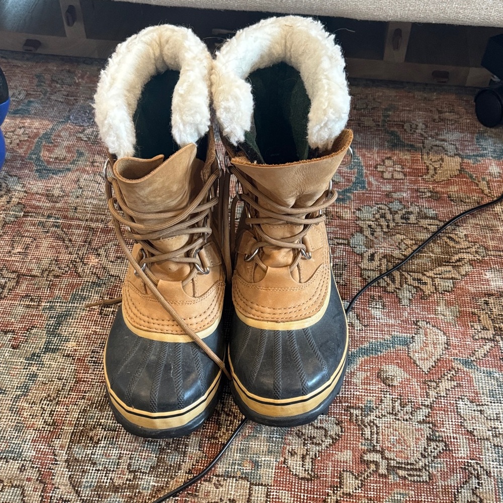 Sorel Caribou Winter Boots with Fur